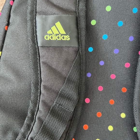 Adidas Black Colorful Polka Dot Backpack - Picture 15 of 15
